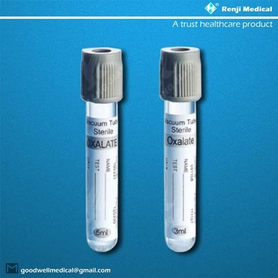 Renji Disposable Vacuum Blood Collection Tube , 3min Glucose Test Tube