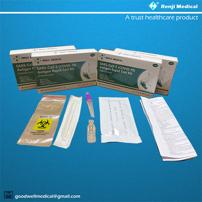 Renji Rapid SARS-COV-2 COVID 19 Antigen Rapid Test Kit Colloidal Gold Nasal Swab