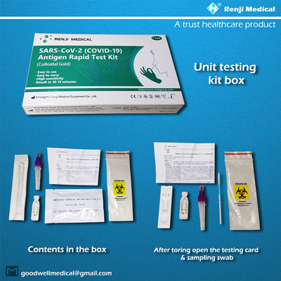 Home Self Rapid Antigen Test RAT Kits For COVID-19 Nasal Swab CE Certificated