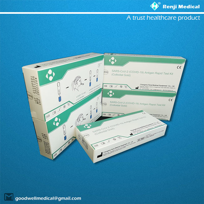 immunoassays Rapid COVID 19 Testing Kit , CE 15 minutes Fast Covid Testing Kit