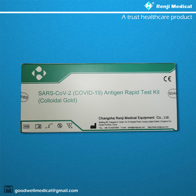 immunoassays Rapid COVID 19 Testing Kit , CE 15 minutes Fast Covid Testing Kit