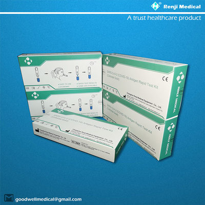 Renji Rapid COVID 19 Testing Kit , YBTC Nasal Swab Antigen Test