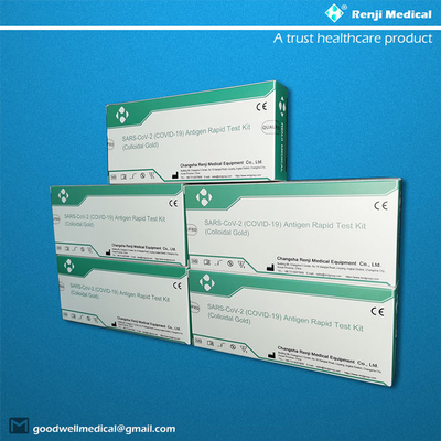 OEM ODM Antigen Rapid Testing Kit 5 Boxes Packing YBTC Certification