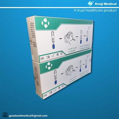 Renji Medical Home Rapid Antigen Test Kit with Nasal Swab ISO13485 Certification