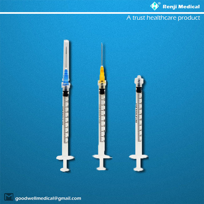 Sterilized Disposable Medical Consumables , Class III 1ml Syringe With Needle
