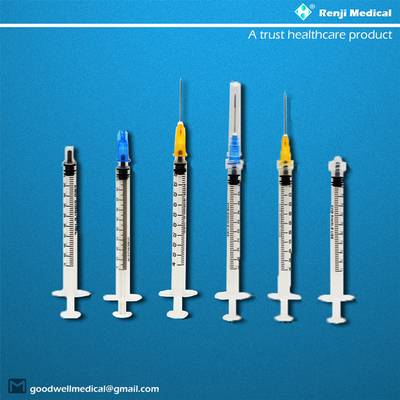 CE/ISO Disposable Medical Consumables Syringe With Needle 1ml Volume