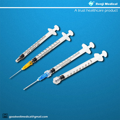 CE/ISO Disposable Medical Consumables Syringe With Needle 1ml Volume
