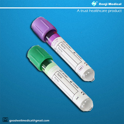 Renji Sodium fluoride Plastic Blood Collection Tubes with BD Red Top