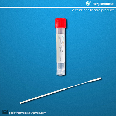 Red Cap Specimen Collection Tube , Vtm Swab Kit FDA CE Approved