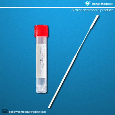 Nasopharyngeal Virus Sample Collection Tube disposable With Red Cap