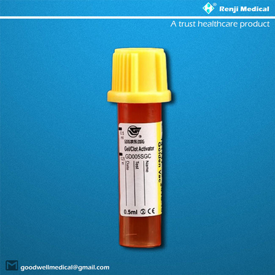 15×46mm Pediatric Blood Collection Tubes Ethylene Oxide Sterilization