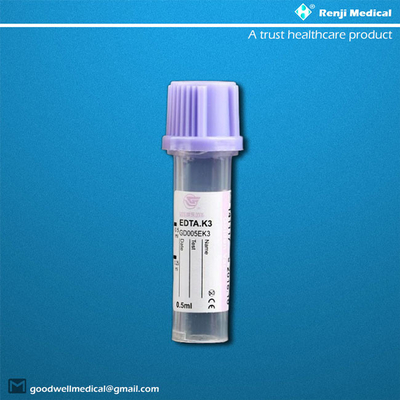 15×46mm Pediatric Blood Collection Tubes Ethylene Oxide Sterilization