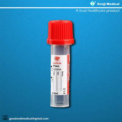 15×46mm Pediatric Blood Collection Tubes Ethylene Oxide Sterilization