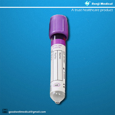 SGS MSDS Approval Disposable Vacuum Blood Collection Tube 5ml 7ml