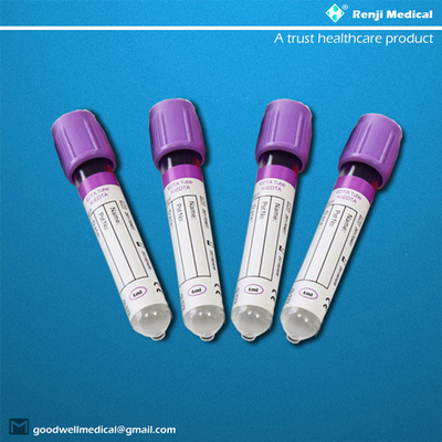 EDTA Disposable Vacuum Blood Collection Tubes Used In Hematology 5ml 6ml
