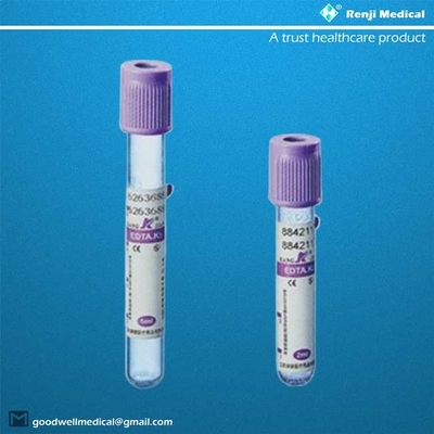 EDTA Blood Draw Vacuum Tube 3 years Shelf Life For clinical haematology