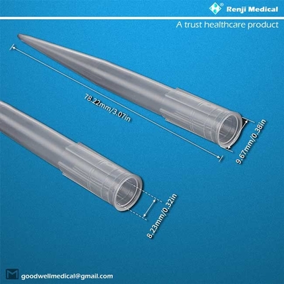 Renji Sterile Pipette Tips Polypropylene Material CE certification
