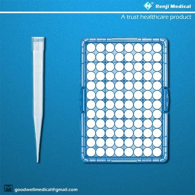 Sterile Pp Polypropylene Pipette Tips flexible material for easy tip loading ejection