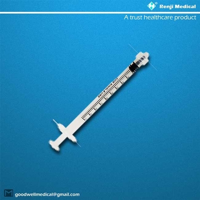 Sterilized Disposable Medical Consumables , Class III 1ml Syringe With Needle