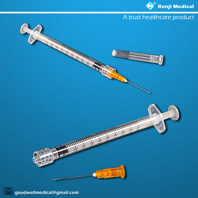 Renji Disposable Medical Consumables , 1ml PP Slip Tip Syringes